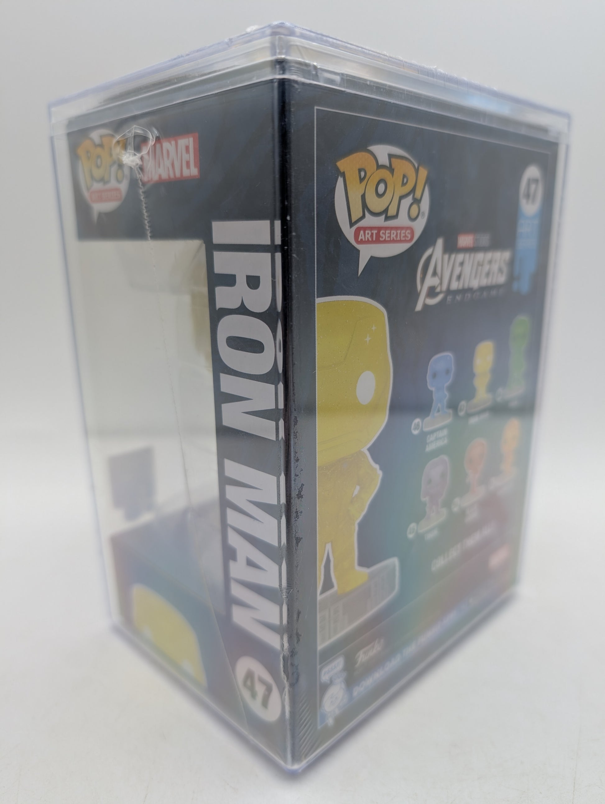 Funko 2021 Pop! Art Series #47 Iron Man Marvel Infinity Saga Sealed Protector image 4