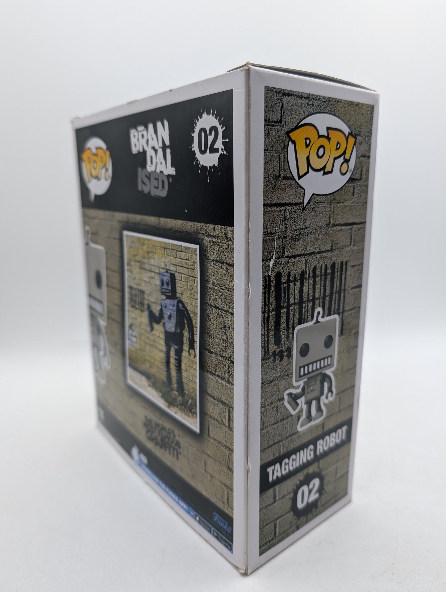 Funko Pop! Art Banksy Brandalised #02 Tagging Robot Vinyl Figure