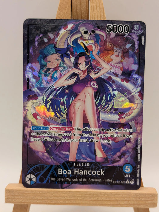 One Piece Card Game - Boa Hancock - OP07-038 - Alt Art Leader - English FRENLY BRICKS - Open 7 Days
