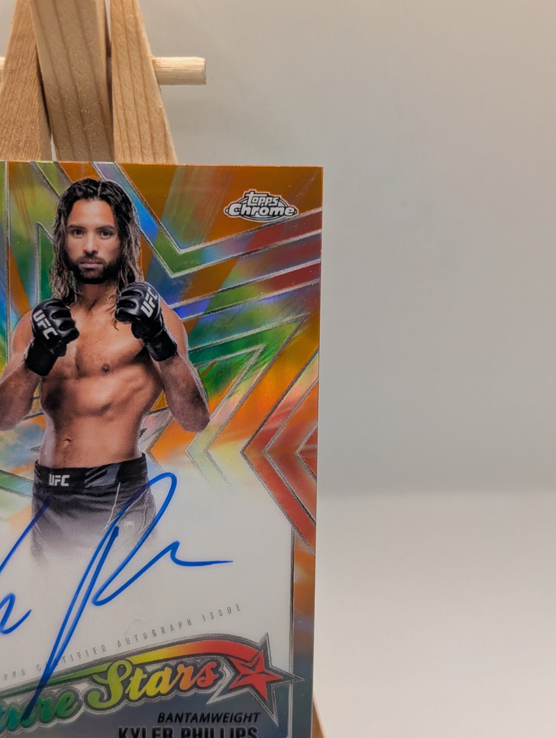 2025 Topps Chrome UFC Kyler Phillips Future Stars Auto Refractor SP #/25 FRENLY BRICKS - Open 7 Days
