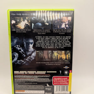 The Chronicles Of Riddick Assault On Dark Athena Xbox 360 PAL Complete Manual FRENLY BRICKS - Open 7 Days
