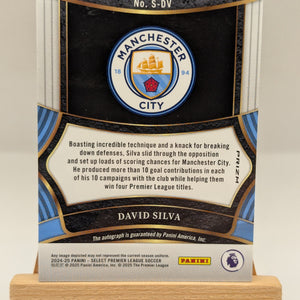 David Silva 2024-25 Panini Select Premier League Signatures Red Auto #S-DV -8u FRENLY BRICKS - Open 7 Days