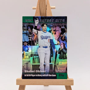 2025 Topps Series 1 Greatest Hits Shohei Ohtani #GH25 50/50 Green Foil /99 MVP FRENLY BRICKS - Open 7 Days