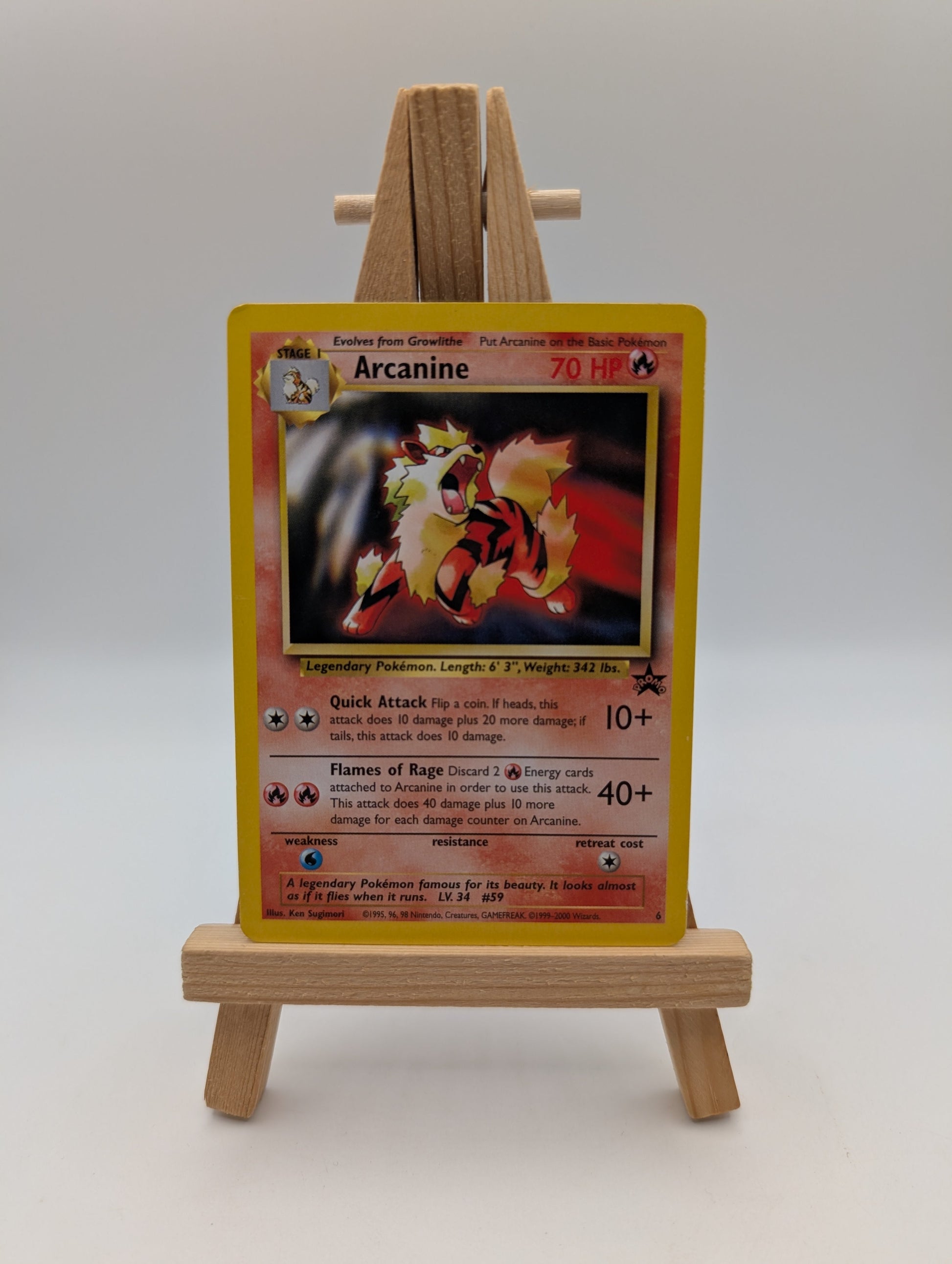 Arcanine Black Star Promo #6 Pokémon TCG WOTC Nintendo FRENLY BRICKS - Open 7 Days