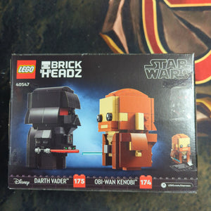 Lego Star Wars Brickheadz 40547 Obi-Wan Kenobi & Darth Vader New/Sealed FRENLY BRICKS - Open 7 Days