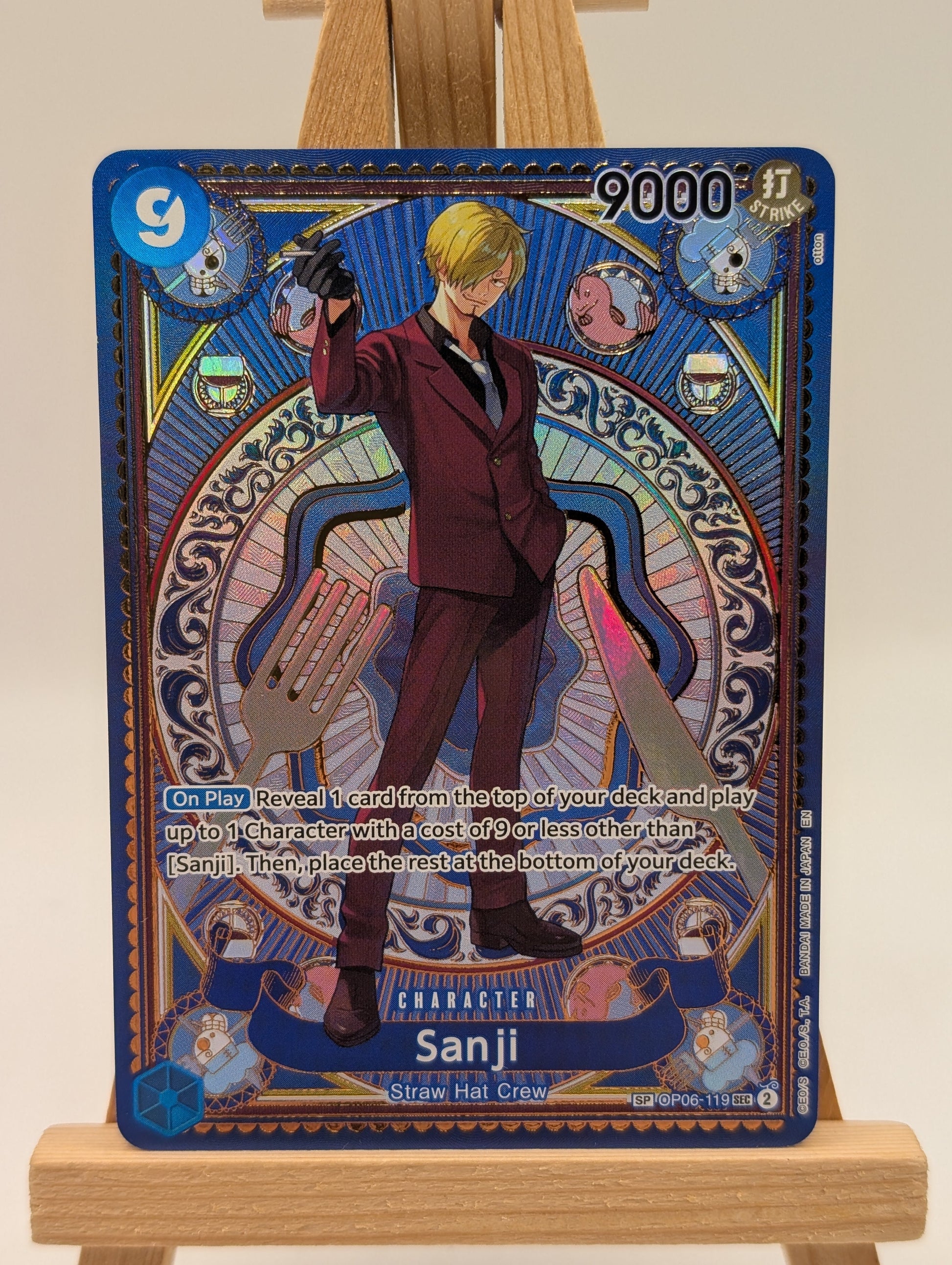 Sanji (SP) OP06-119 - One Piece TCG A Fist of Divine Speed SEC FRENLY BRICKS - Open 7 Days