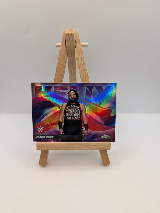 2026 Topps Chrome WWE Wrestling Jacob Fatu Helix SSP #HLX-2 FRENLY BRICKS - Open 7 Days