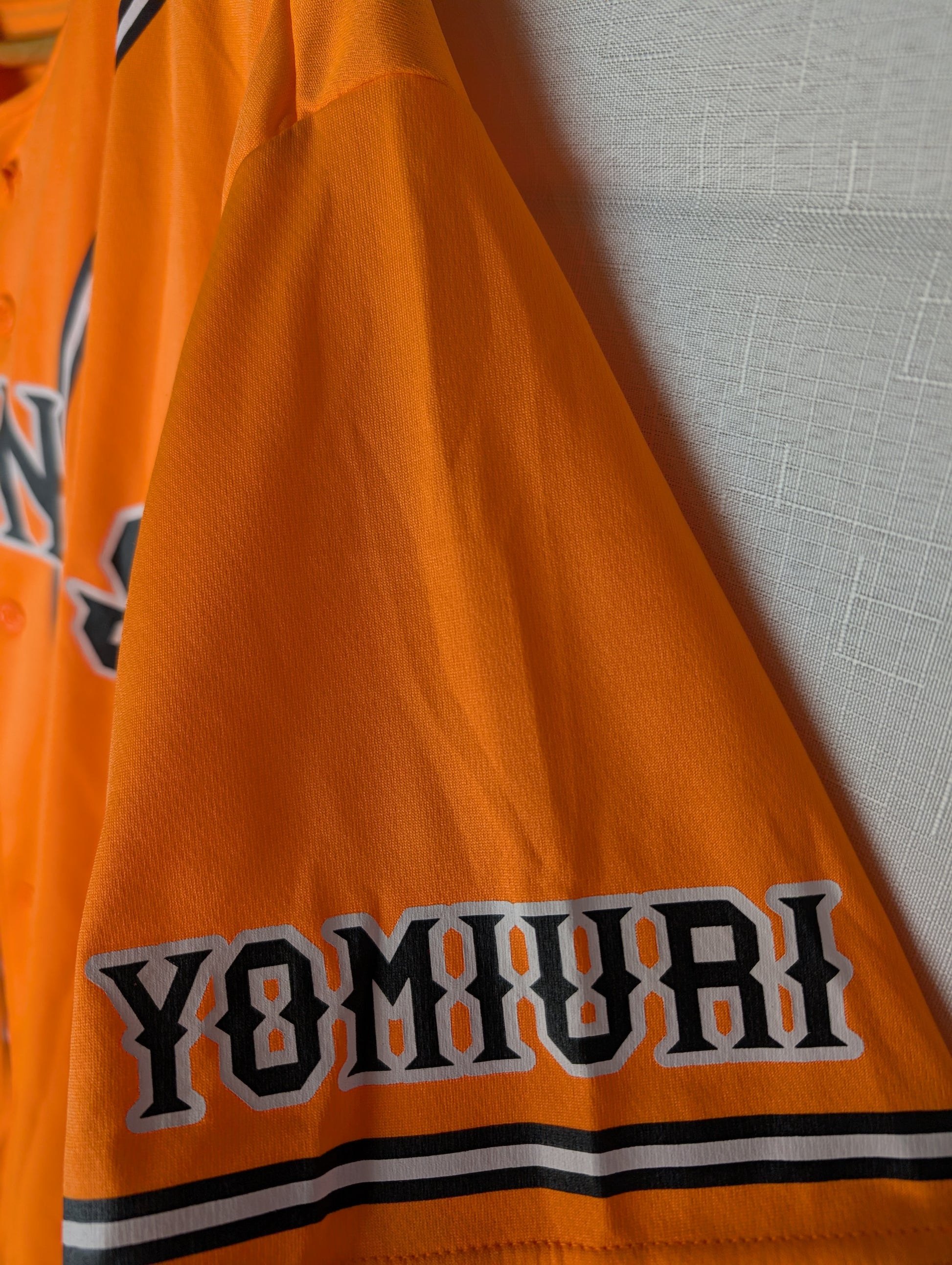 Nippon Baseball Adidas Yohiuri Giants Orange Blank Jersey Large