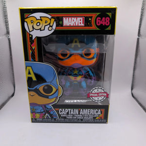 Captain America Funko Pop! Vinyl Blacklight #648 Marvel FRENLY BRICKS - Open 7 Days