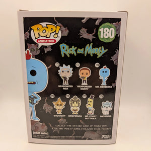 Funko Pop Animation - Mr. Meeseeks with Meeseeks box #180 FRENLY BRICKS - Open 7 Days
