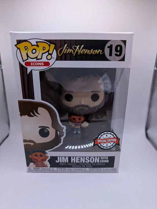 FUNKO POP Vinyl Jim Henson With Ernie #19 FRENLY BRICKS - Open 7 Days