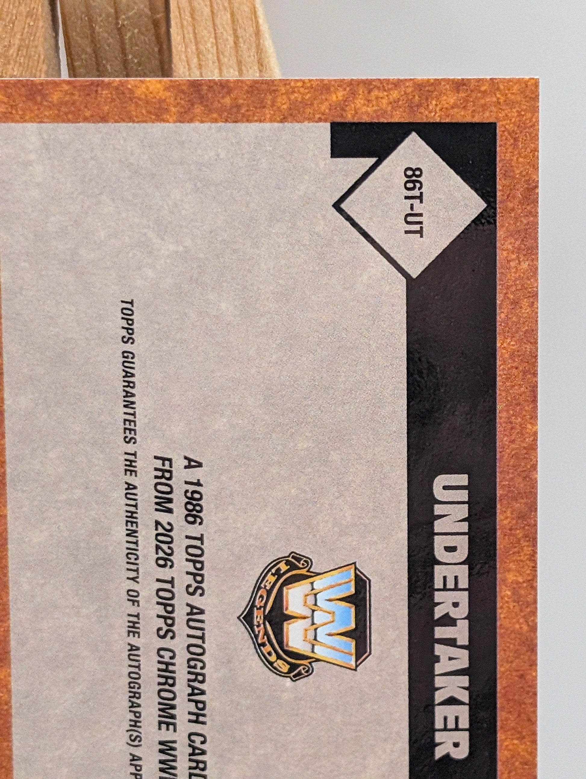 2026 Topps Chrome Undertaker Auto /25 Refractor WWE Signature FRENLY BRICKS - Open 7 Days
