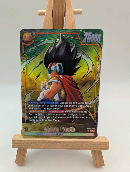 Vegeta : Youth (Alternate Art) | FB08-092 Super Rare | Saiyan's Pride | NM FRENLY BRICKS - Open 7 Days