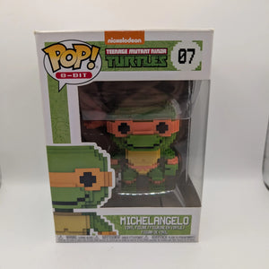 8-Bit Funko Pop - Michelangelo - Teenage Mutant Ninja Turtles - No. 07 - FRENLY BRICKS - Open 7 Days