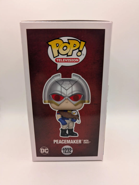 Peacemaker: The Series Peacemaker with Eagly Pop! Vinyl Figure #1232 OE FRENLY BRICKS - Open 7 Days