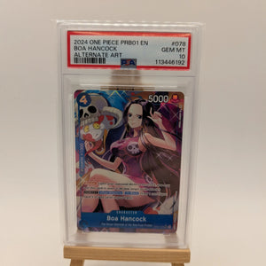 Boa Hancock (OP01-078) (Alternate Art) Premium Booster -The Best- PSA 10-English FRENLY BRICKS - Open 7 Days