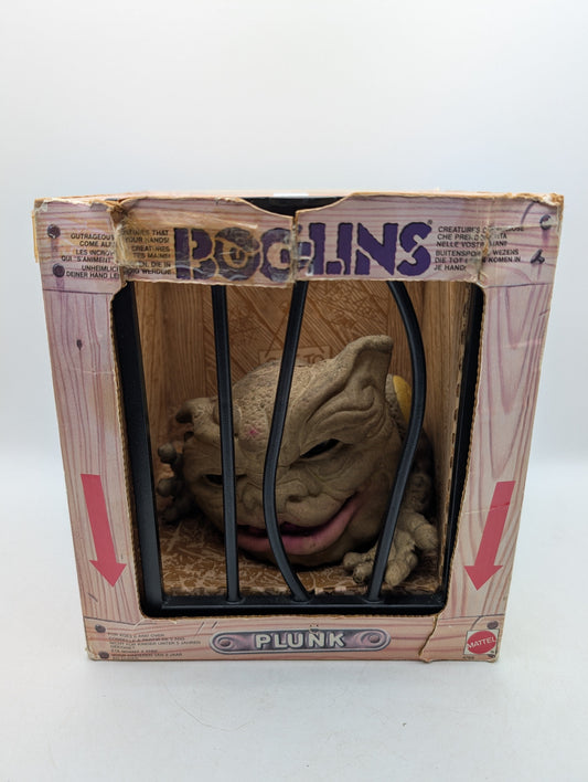 BOGLINS "Plunk" 1987 MATTEL HAND PUPPET MONSTER FRENLY BRICKS - Open 7 Days