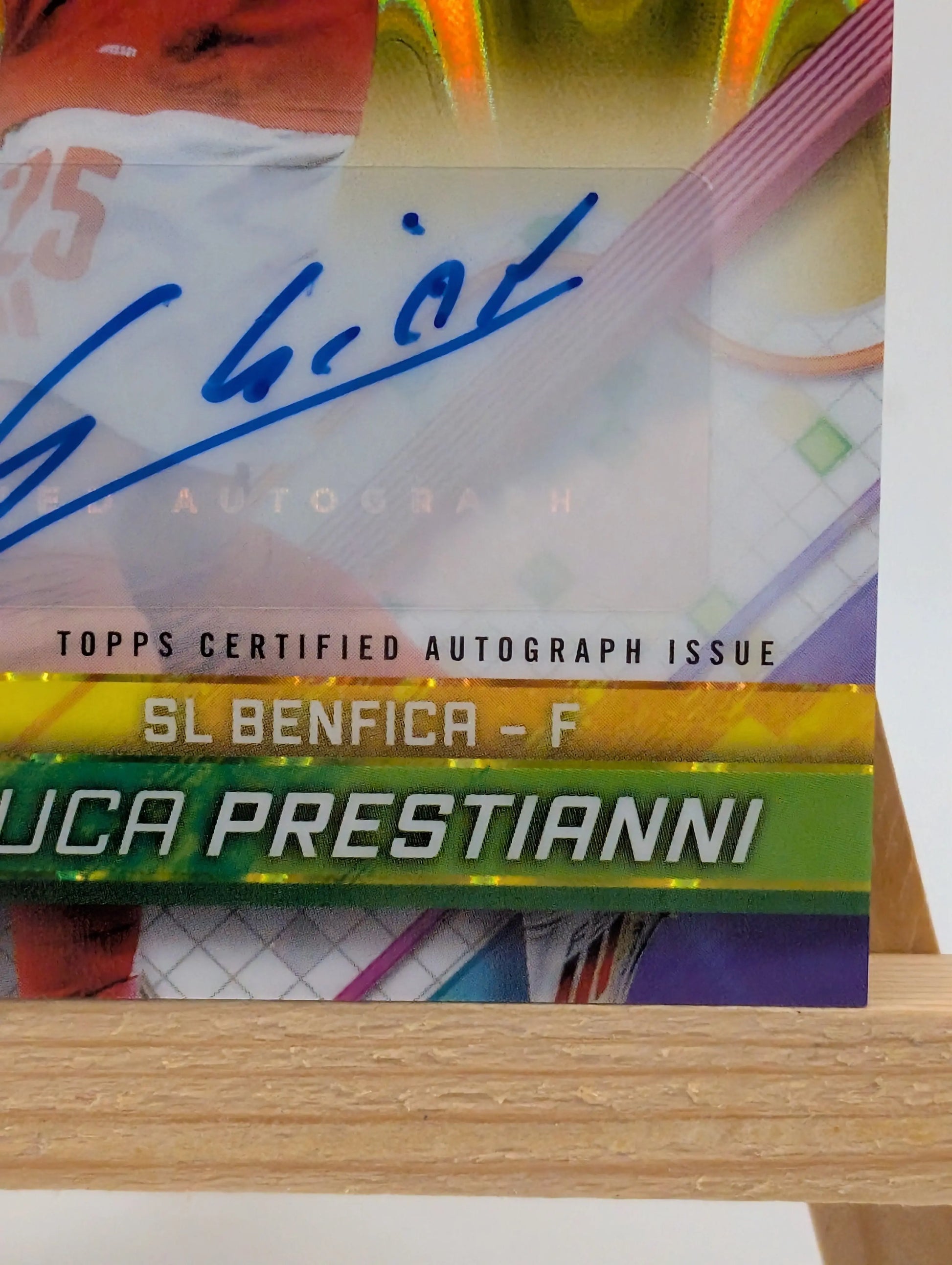 /50 Gianluca Prestianni 2024/25 Topps Finest UEFA Soccer RC Gold Ref. Auto FRENLY BRICKS - Open 7 Days
