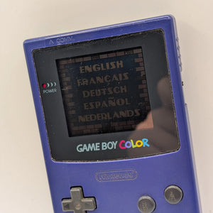Nintendo Game Boy Color Console CGB-001 - Grape Purple - Tested Working NO GAME INCLUDE FRENLY BRICKS - Open 7 Days