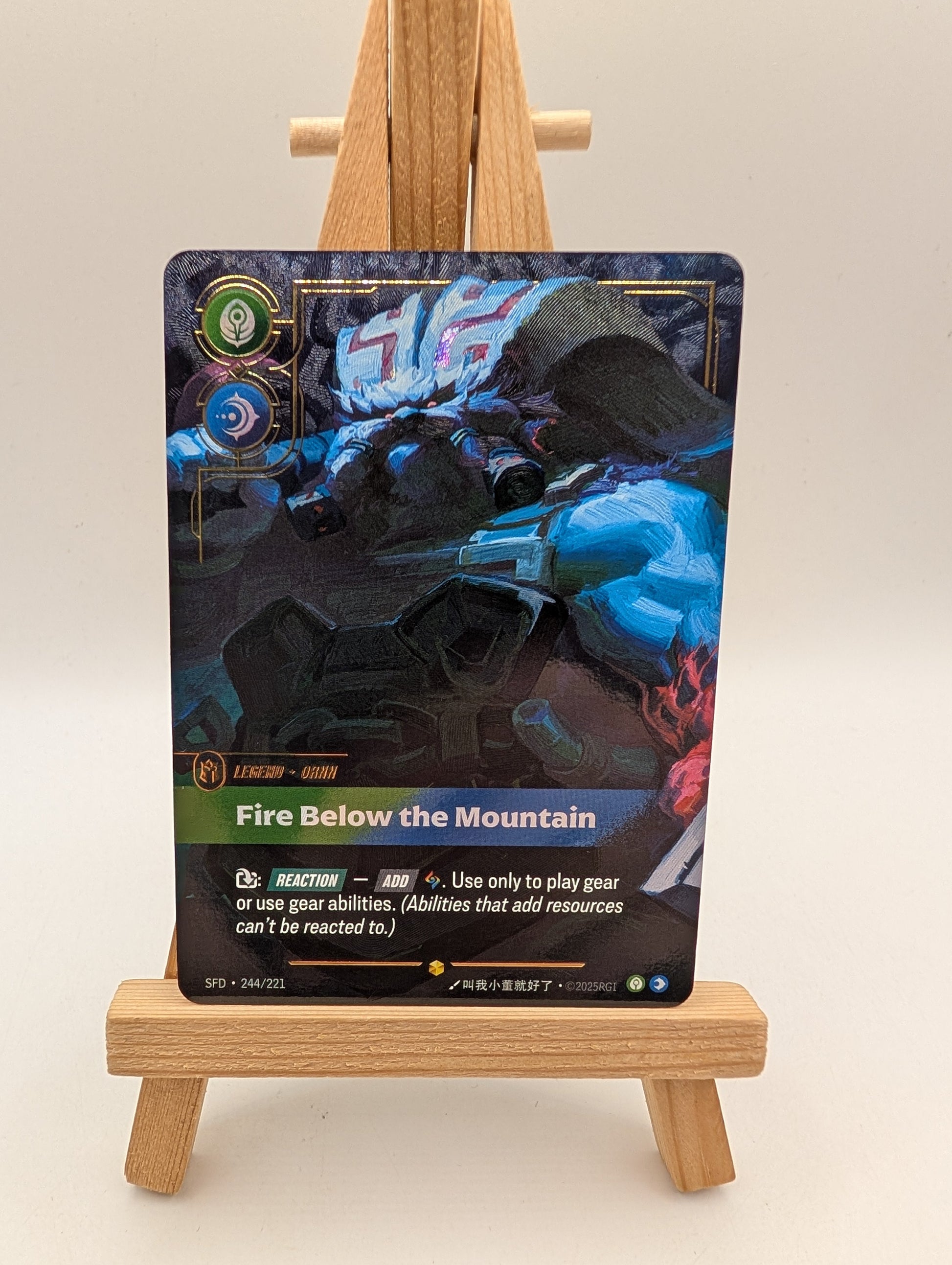 Ornn Fire Below the Mountain 244/221 Riftbound Spiritforged Over number FRENLY BRICKS - Open 7 Days