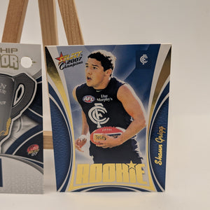 2007 Select AFL Supreme Predictor Carlton +Draft Rookie PDR3 Shaun Grigg FRENLY BRICKS - Open 7 Days
