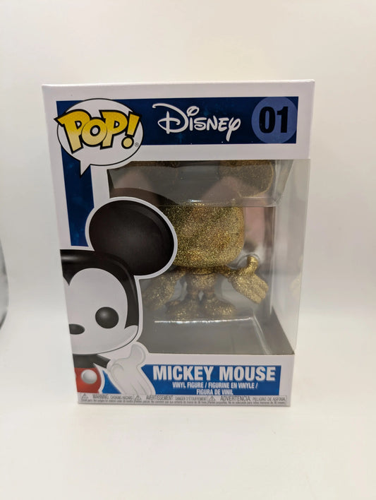 Funko Pop Disney 01 Mickey Mouse - Gold Glitter FRENLY BRICKS - Open 7 Days