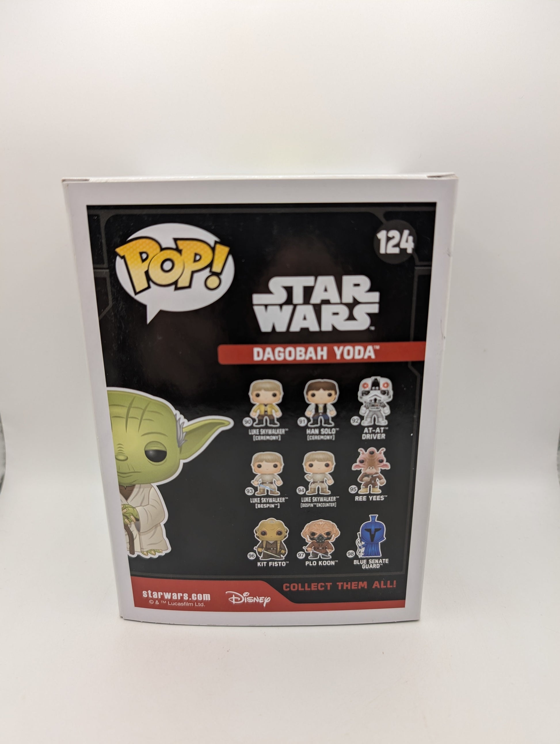 STAR WARS - Dagobah Yoda no. 124 Funko Pop Vinyl Figure FRENLY BRICKS - Open 7 Days