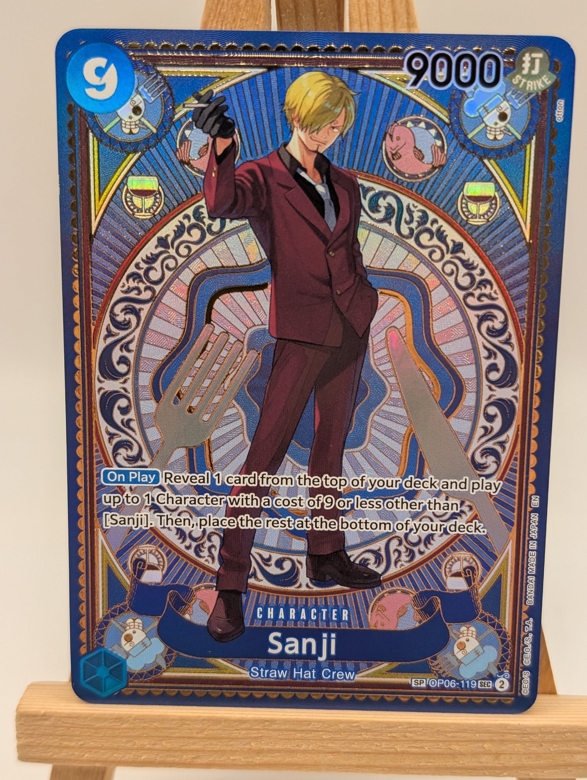 Sanji (SP) SEC A Fist of Divine Speed OP06-119 NM FRENLY BRICKS - Open 7 Days