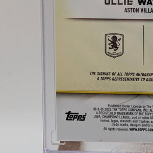 2025 Topps Reverence UCC UEFA ASTON VILLA OLLIE WATKINS Sealed Auto /75 FRENLY BRICKS - Open 7 Days