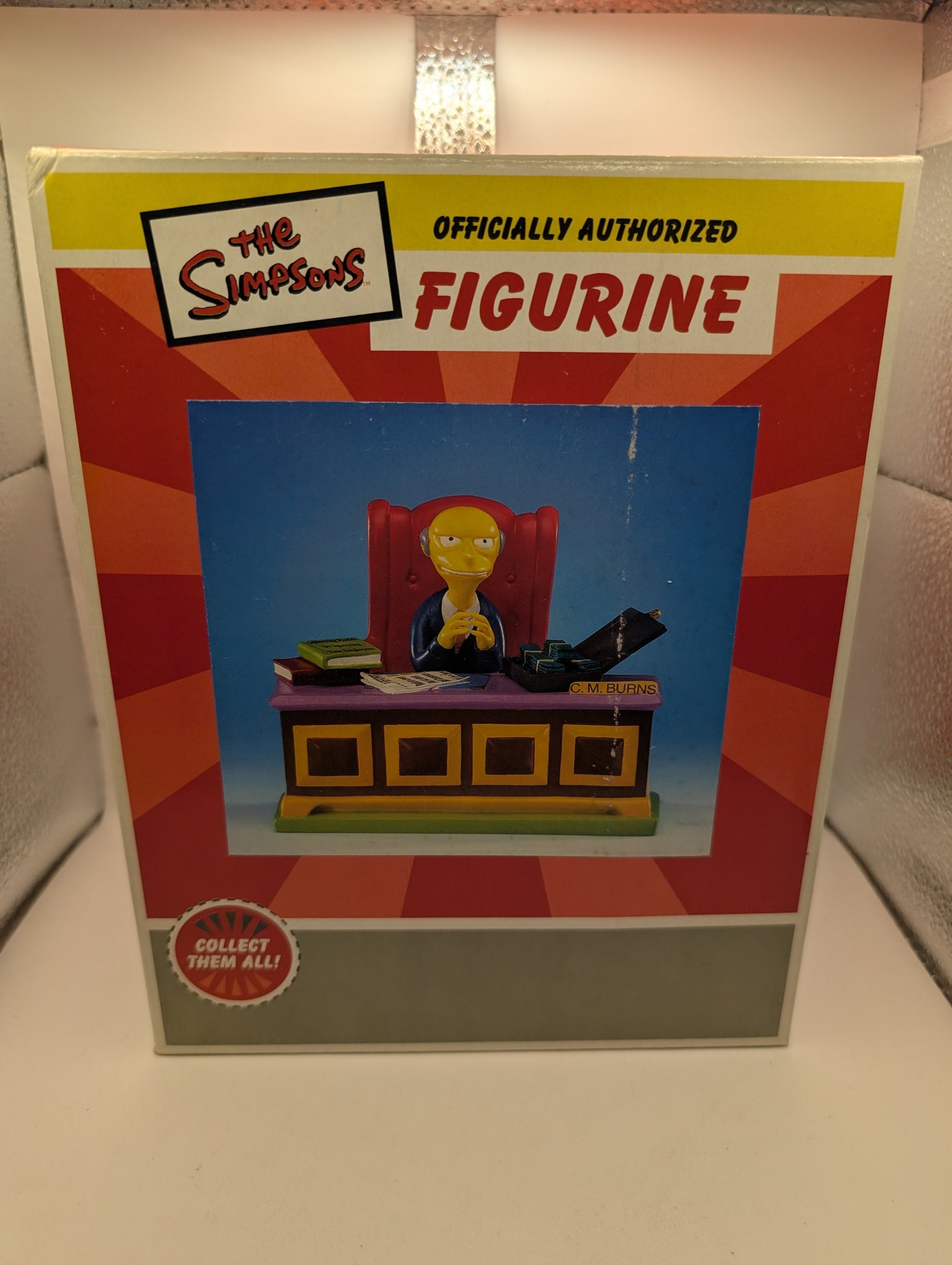 "EXCELLENT!" Simpsons The Springfield Citizens Sculpture Collection Mr. Burns Inc Box FRENLY BRICKS - Open 7 Days