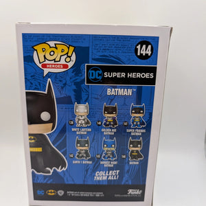 DC Super Heroes-Batman #144 Funko Pop Vinyl. Black Chrome. 2017 Fall Convention FRENLY BRICKS - Open 7 Days