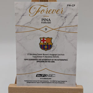 Topps Barcelona Forever Claudia Pina Auto /99 FRENLY BRICKS - Open 7 Days