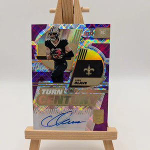 2022 DONRUSS ELITE CHRIS OLAVE ROOKIE TURN OF THE CENTURY AUTO SP /49-SAINT WR FRENLY BRICKS - Open 7 Days