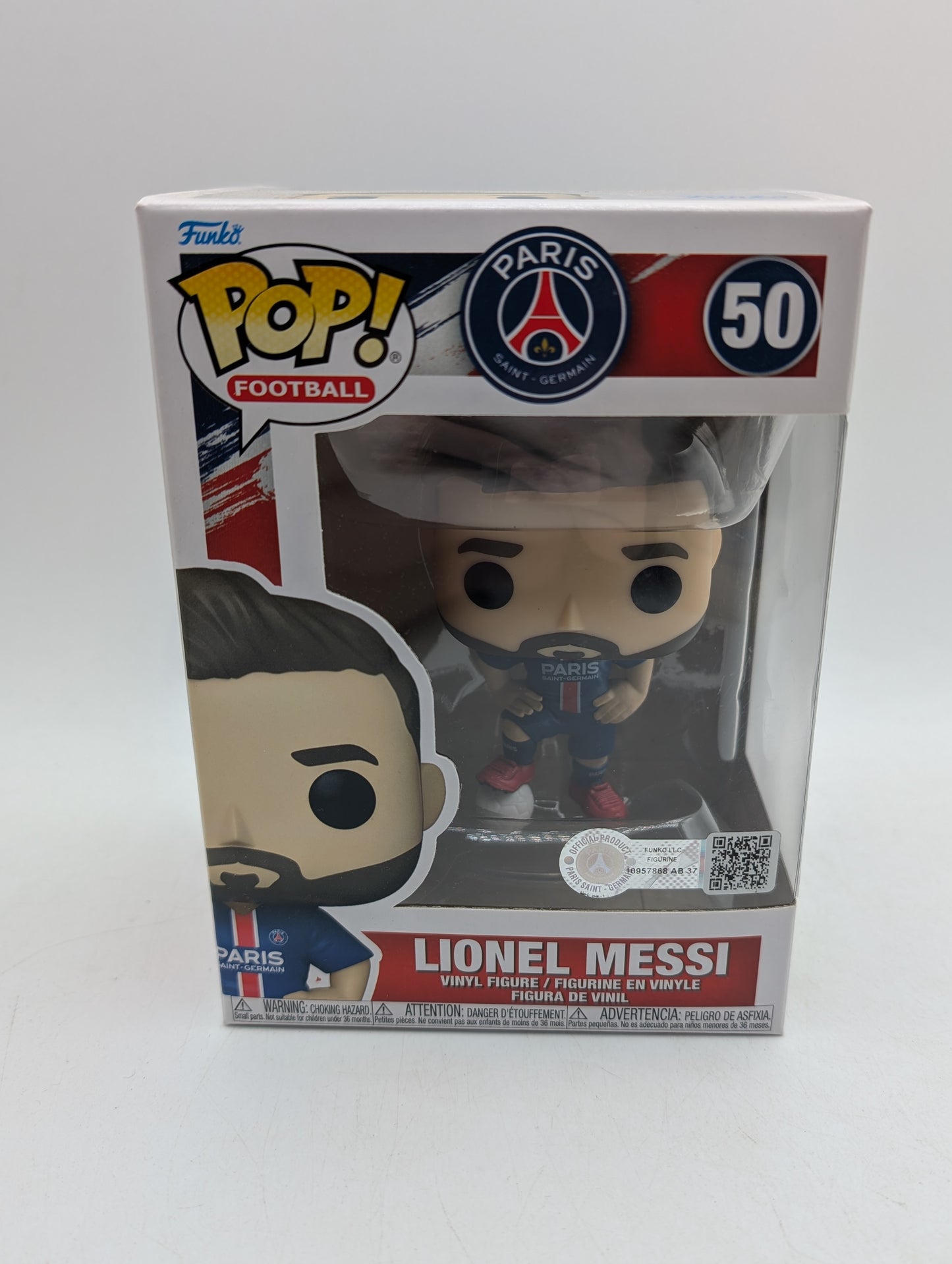 Funko Pop! Football Soccer Paris Saint-Germain - Lionel Messi Figure #50