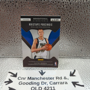 2019-20 Panini Prizm Sensational Signatures Blue Shimmer Kristaps Porzingas AUTO FRENLY BRICKS - Open 7 Days