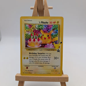 Pokemon Card Birthday Pikachu #24 Celebrations Classic Collection 25th Promo FRENLY BRICKS - Open 7 Days
