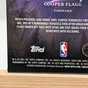 2025-26 Topps Midnight - INSOMNIA Cooper Flagg RC /99 #IN-16 FRENLY BRICKS - Open 7 Days