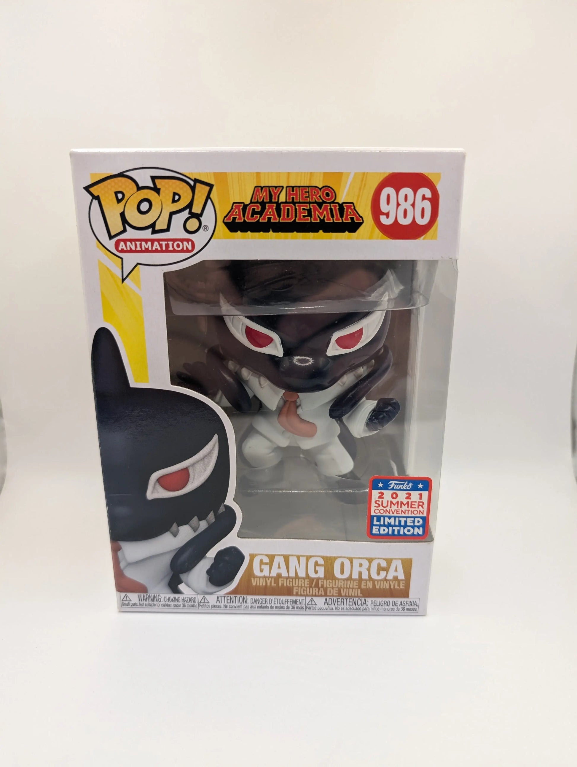 Animation Funko Pop - Gang Orca - My Hero Academia - SDCC Exclusive - No. 986 FRENLY BRICKS - Open 7 Days