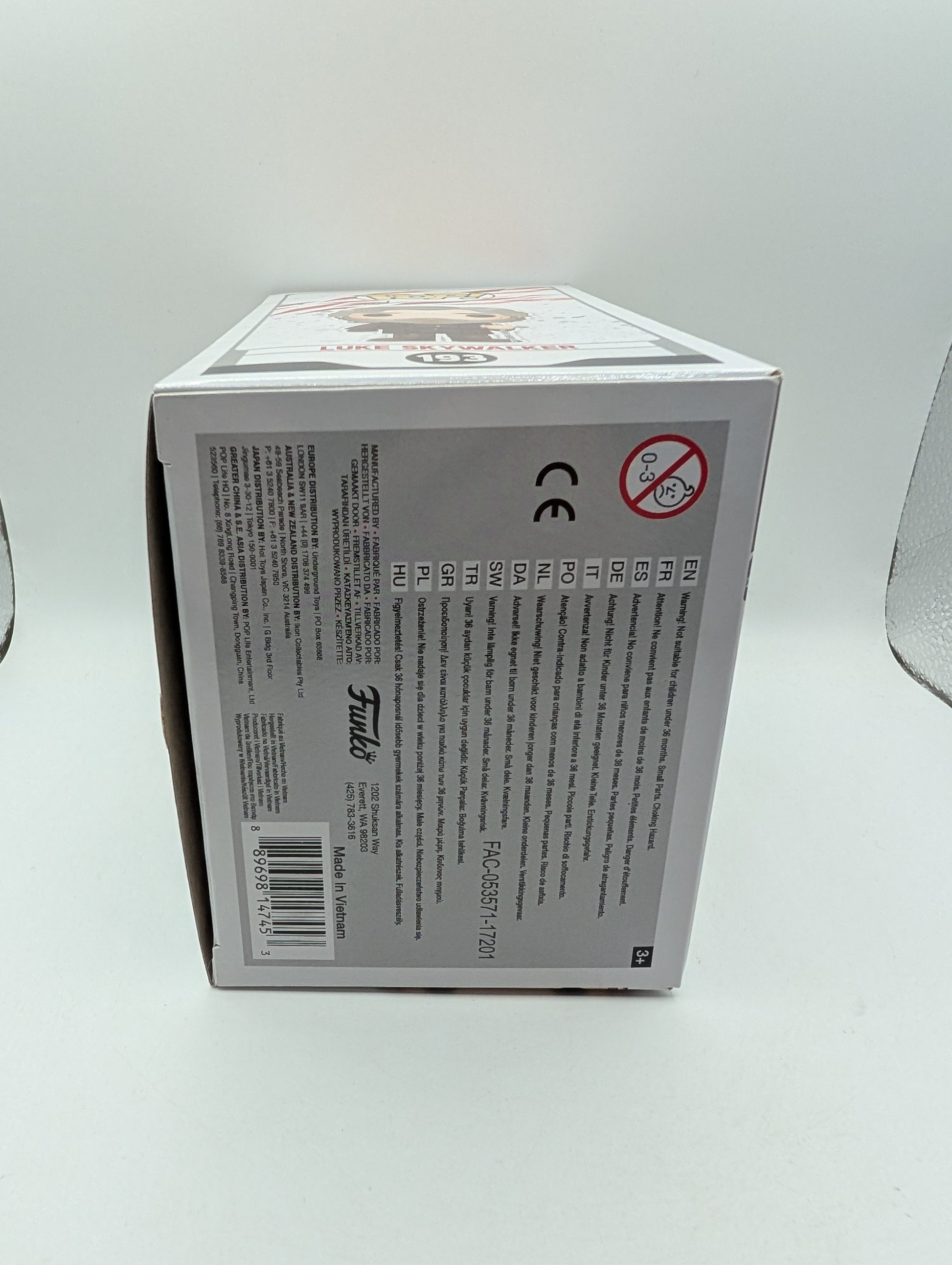 Star Wars - Luke Skywalker #193 Funko Pop Vinyl Figure 2017 FRENLY BRICKS - Open 7 Days