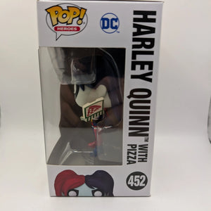 DC Comics - Harley Quinn with Pizza Pop! Vinyl Figure #452 Funko FRENLY BRICKS - Open 7 Days