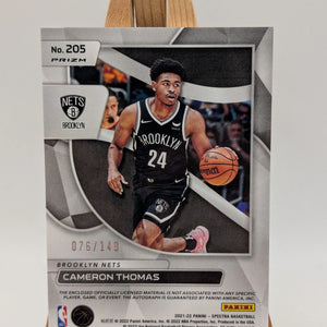 2021-22 Spectra Cam Cameron Thomas #/149 Auto RPA Patch Rookie RC SP FRENLY BRICKS - Open 7 Days