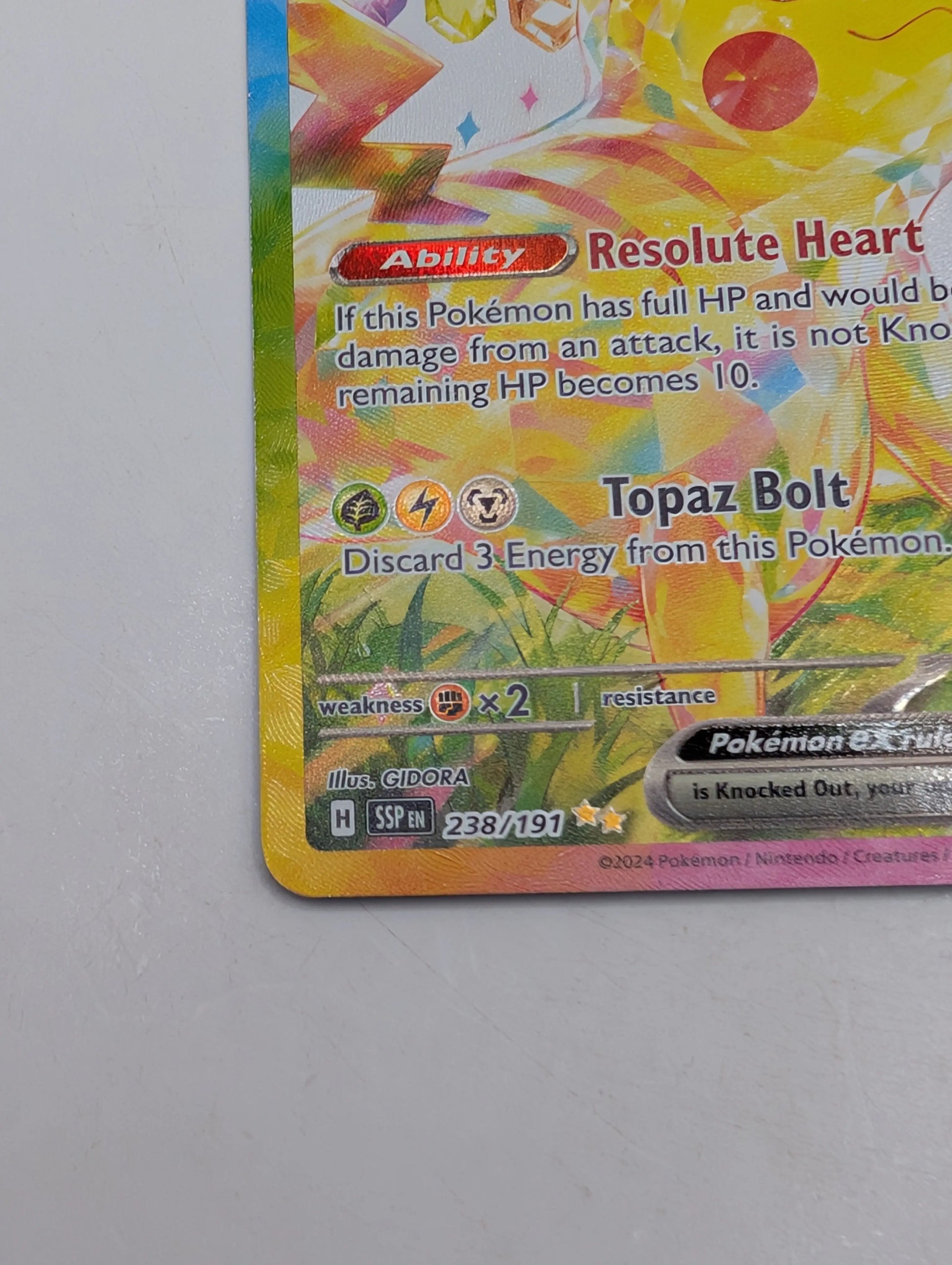 Pokémon Pikachu ex 238/191 SV08 Surging Sparks Special Illustration Rare FRENLY BRICKS - Open 7 Days