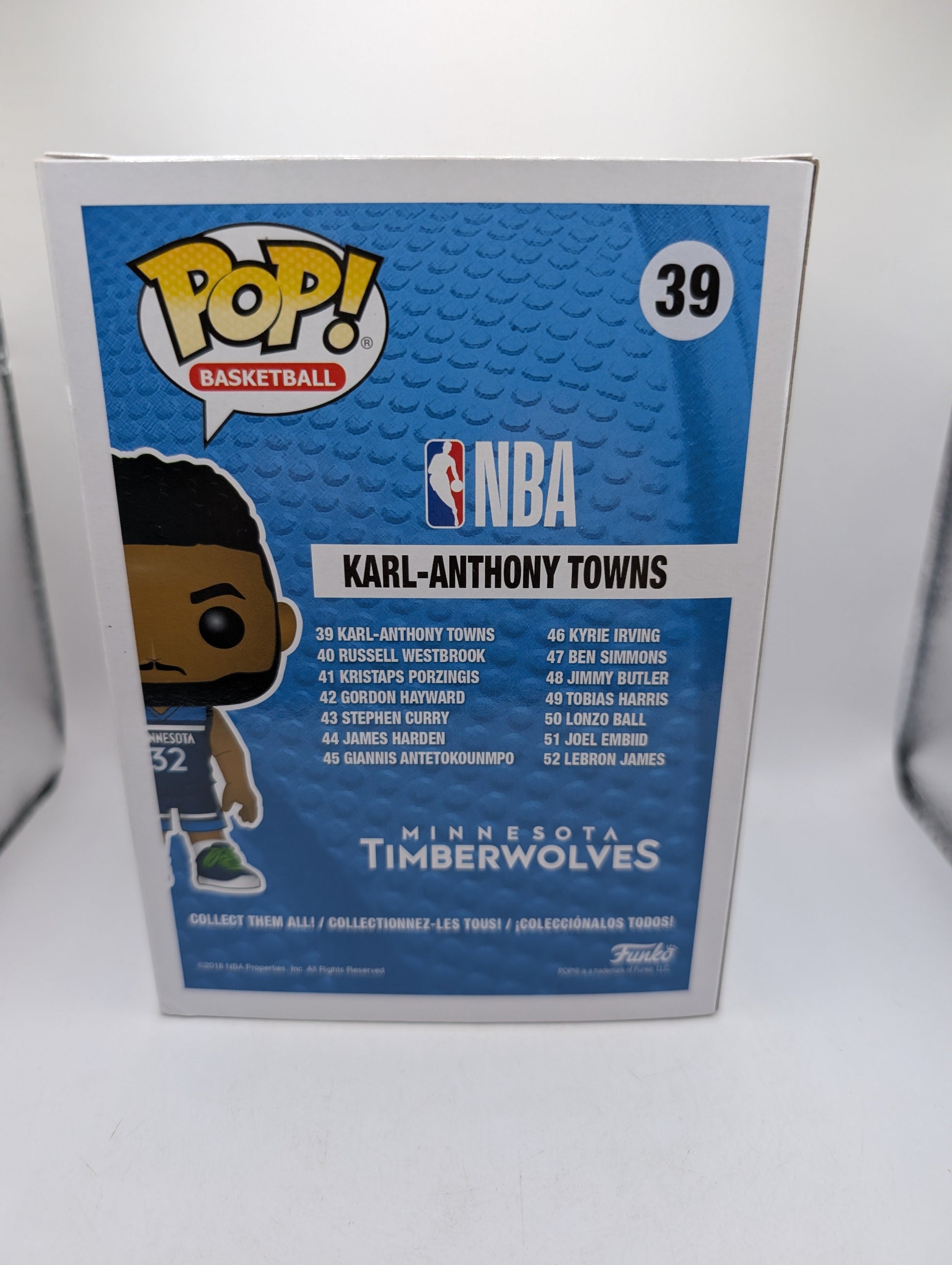 Funko Pop! Basketball: Karl-Anthony Towns #39 Vinyl Figure FRENLY BRICKS - Open 7 Days