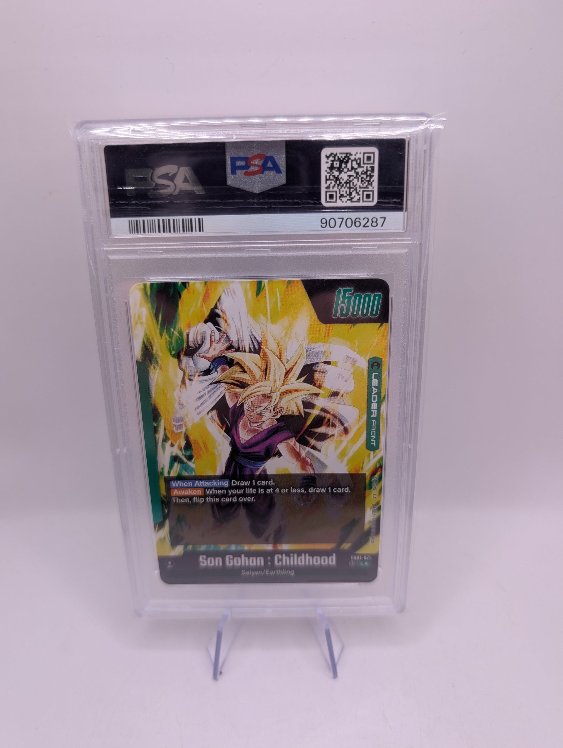 Son Gohan Childhood FB01-071 Alternate Art Awakened Pulse PSA 10 FRENLY BRICKS - Open 7 Days