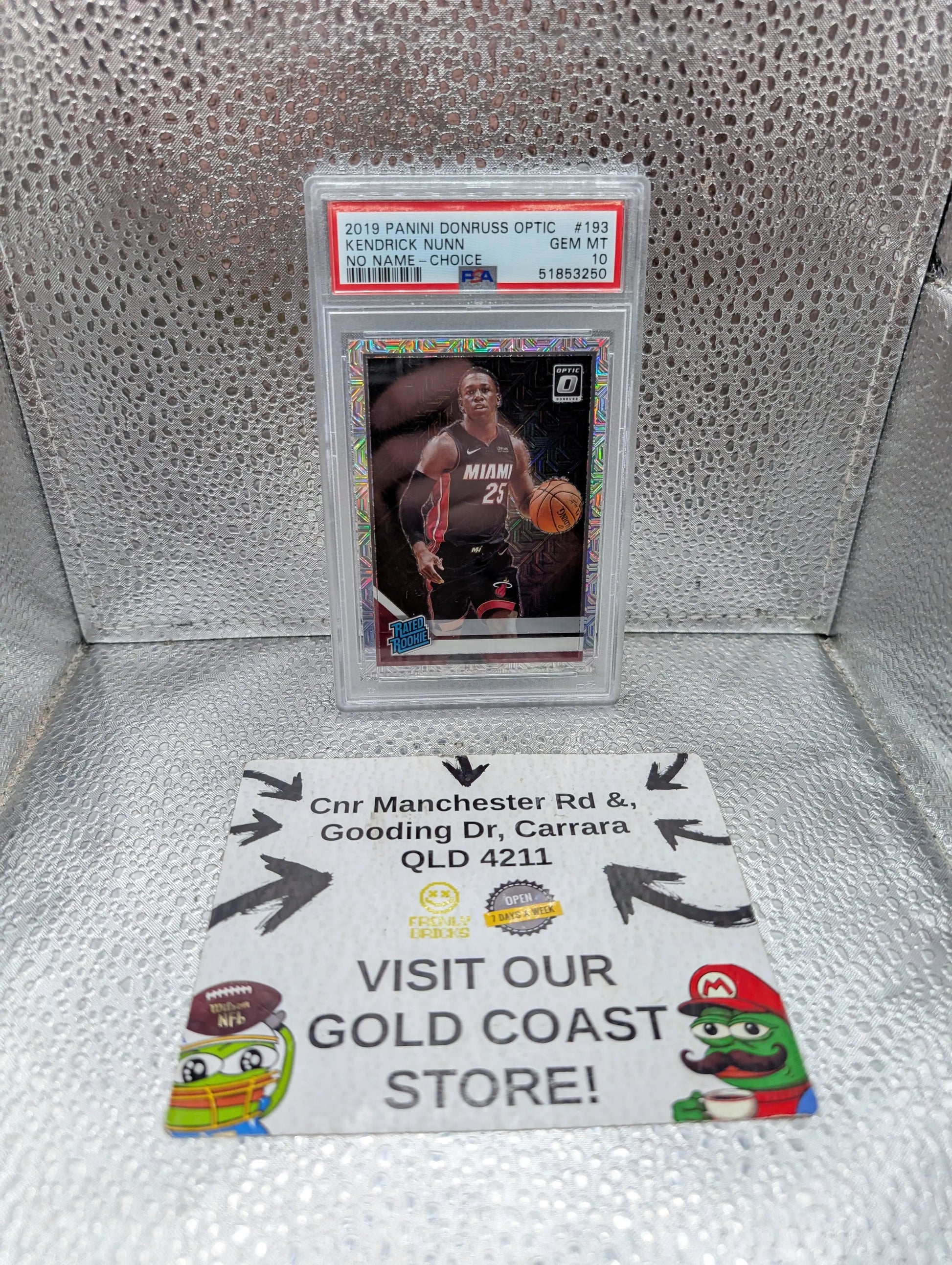 2019-20 Donruss Optic Choice Kendrick Nunn Mojo Rated Rookie RC PSA GEM MINT 10 FRENLY BRICKS - Open 7 Days