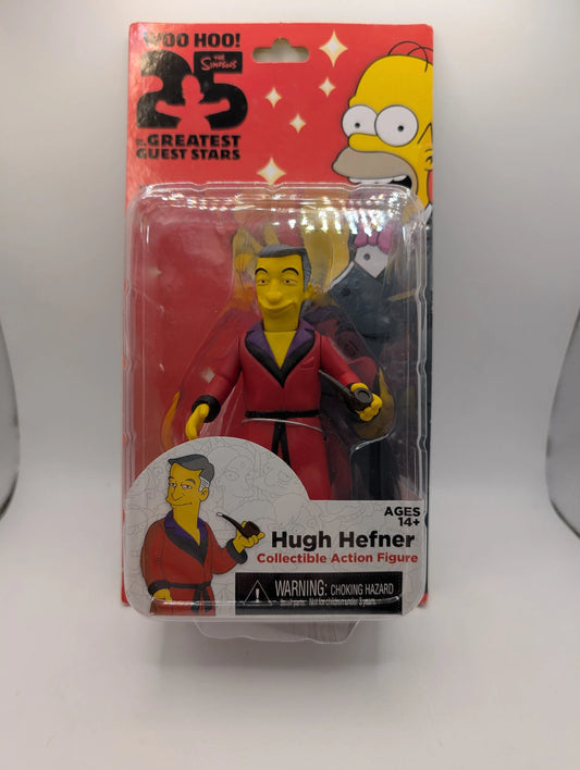NECA The Simpsons Guest Stars Series 1 Playboy HUGH HEFNER Action Figure FRENLY BRICKS - Open 7 Days