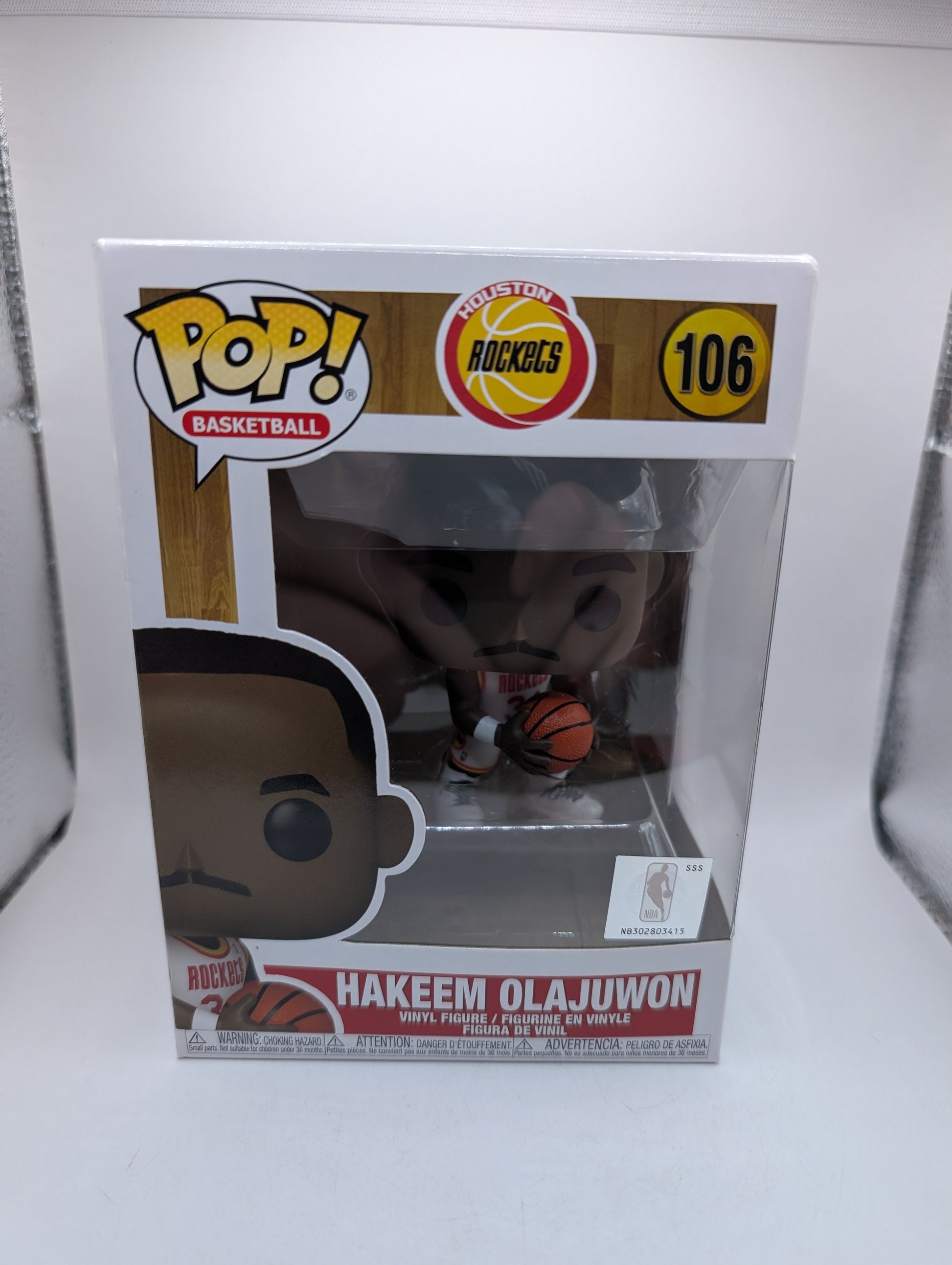 NBA Basketball - Hakeem Olajuwon Houston Rockets Pop! Vinyl Figure #106 FRENLY BRICKS - Open 7 Days