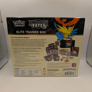 Pokémon TCG: Hidden Fates Elite Trainer Box Factory Sealed FRENLY BRICKS - Open 7 Days