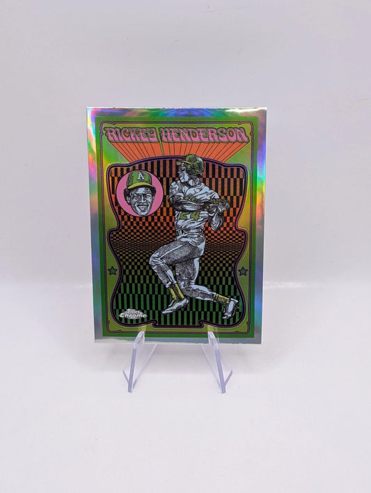 2025 Topps Chrome - Rickey Henderson (#UV-12) Ultraviolet All-Stars FRENLY BRICKS - Open 7 Days