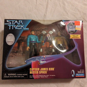 PLAYMATES STAR TREK INTERNATIONAL RELEASE MIB KIRK SPOCK AMOK TIME 2 PACK 4.5